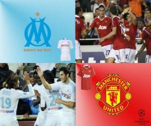 Puzle Liga dos Campeões - UEFA Champions League oitava final de 2010-11, Olympique de Marseille - Manchester United