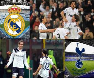 Puzle Liga dos Campeões - UEFA Champions League Bairro-de-final em 2010-11, o Real Madrid CF - Tottenham Hotspur FC