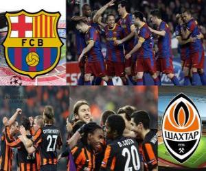 Puzle Liga dos Campeões - UEFA Champions League Bairro-de-final em 2010-11, o FC Barcelona - Shakhtar Donetsk