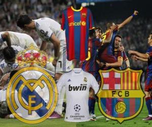 Puzle Liga dos Campeões - UEFA Champions League 2010-11 semi-final, o Real Madrid - FC Barcelona