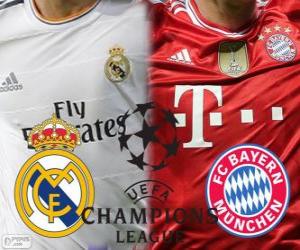 Puzle Liga dos Campeões - UEFA Champions League 2013-14 meia-final, Real Madrid - Bayern