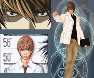 Puzle Light Yagami também conhecido como Kira, o protagonista do anime Death Note