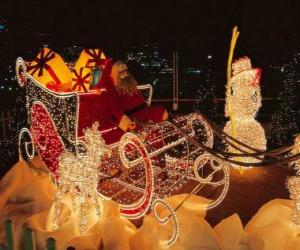 Puzle Lindo trenó de Natal cheio de presentes