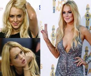 Puzle Lindsay Lohan é uma atriz, modelo e cantor, um americano.