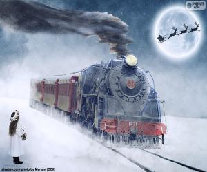 Puzle Locomotiva a vapor Natal