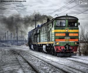 Puzle Locomotiva diesel