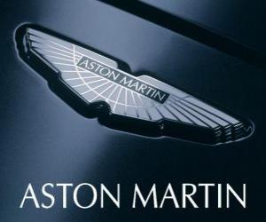 Puzle Logo Aston Martin, fabricante de automóveis britânico