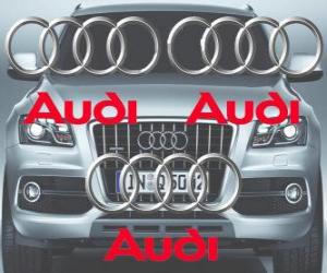 Puzle Logo da Audi, a marca alemã de carros