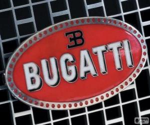 Puzle Logo da Bugatti, marca francesa de origem italiana