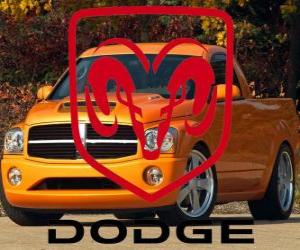 Puzle Logo da Dodge, marca americana de automóveis