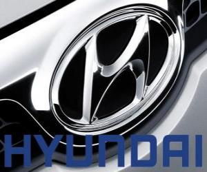 Puzle Logo da Hyundai, marca de automóveis da Coréia do Sul