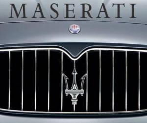 Puzle Logo da Maserati, marca italiana de carros desportivos