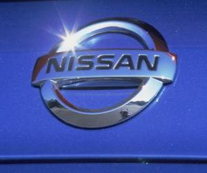 Puzle Logo da Nissan, marca de automóveis japoneses