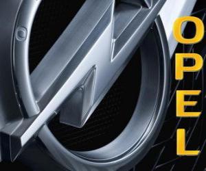 Puzle Logo da Opel, marca alemã de carros
