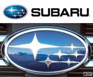 Puzle Logo da Subaru, marca de automóveis japoneses