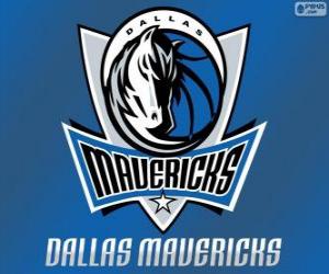 Puzle Logo Dallas Mavericks, equipe da NBA. Divisão Sudoeste, Conferência Oeste