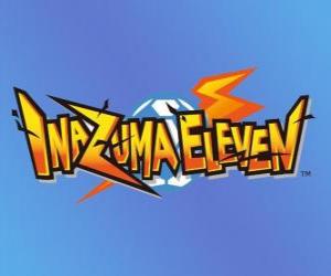 Puzle Logo de Inazuma Eleven. Nintendo videogame e anime manga