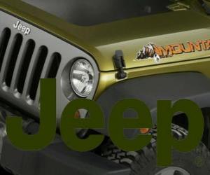 Puzle Logo de Jeep, off-road da marca carros dos EUA