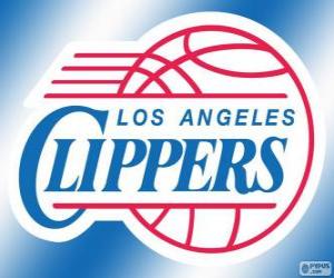 Puzle Logo de Los Angeles Clippers, time da NBA. Divisão do Pacífico, Conferência Oeste