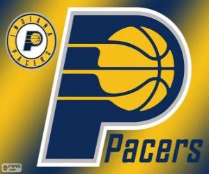 Puzle Logo do Indiana Pacers, time da NBA. Divisão Central, Conferência Leste