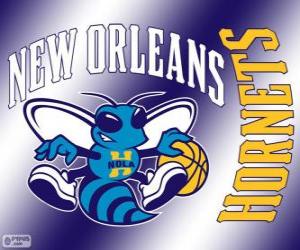 Puzle Logo do New Orleans Hornets, equipe da NBA. Divisão Sudoeste, Conferência Oeste