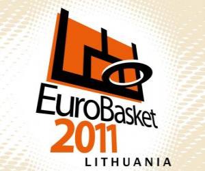 Puzle Logo EuroBasket 2011 Lituânia. Campeonato Europeu de Basquetebol 2011. Fiba Europa