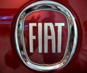 Puzle Logo FIAT, marca italiana de carros
