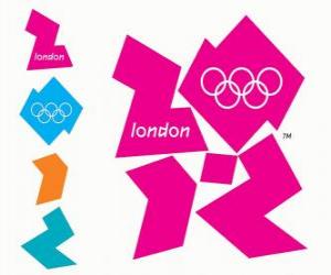 Puzle Logo Jogos Olímpicos Londres 2012. Jogos da XXX Olimpíada