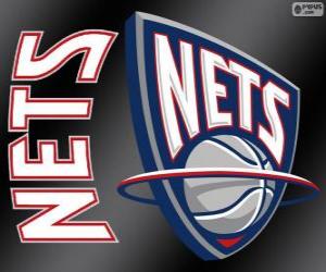 Puzle Logo New Jersey Nets, equipa da NBA. Divisão do Atlântico, Conferência Leste