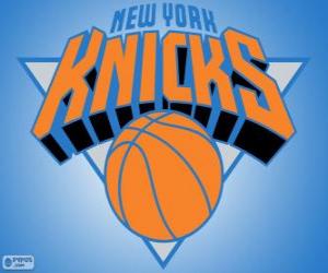 Puzle Logo New York Knicks, time da NBA. Divisão do Atlântico, Conferência Leste