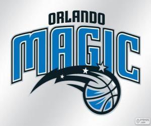 Puzle Logo Orlando Magic equipe da NBA. Divisão Sudeste, Conferência Leste