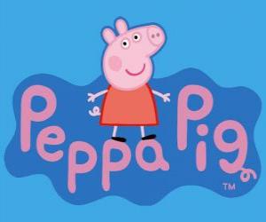 Puzle Logo Peppa Pig, A Porquinha Peppa