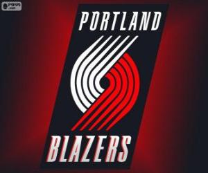 Puzle Logo Portland Trail Blazers, time da NBA. Divisão Noroeste, Conferência Oeste