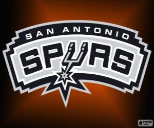 Puzle Logo San Antonio Spurs, time da NBA. Divisão Sudoeste, Conferência Oeste