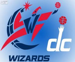 Puzle Logo Washington Wizards, time da NBA. Divisão Sudeste, Conferência Leste