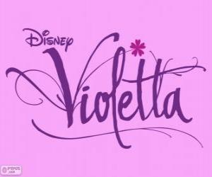 Puzle Logotipo de Violetta, série de televisão do Disney Channel