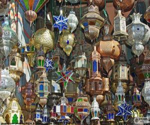 Puzle Lâmpadas marroquinas