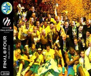 Puzle Maccabi Electra Tel Aviv, campeão da Euroliga de basquete 2014