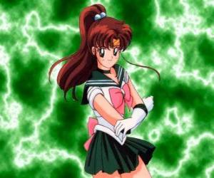 Puzle Makoto Kino, Lita Kino ou Maria Quino se torna Sailor Júpiter