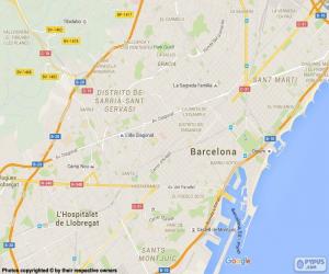 Puzle Mapa de Barcelona
