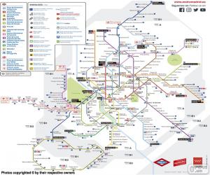 Puzle Mapa do Metro de Madrid