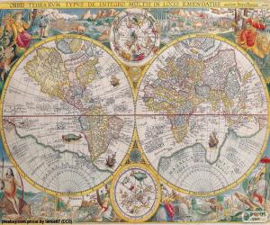 Puzle Mapa histórico do mundo
