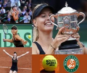 Puzle Maria Sharapova campeão Roland Garros 2012