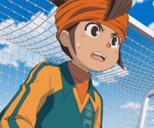 Puzle Mark Evans, Satorou Endo ou Mamoru Endo, o goleiro da equipe de futebol da Escola Raimon e principal protagonista da série de Inazuma Eleven