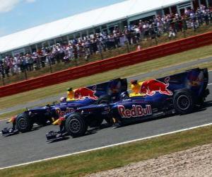 Puzle Mark Webber e Sebastian Bull - Vettel Red - Silverstone 2010