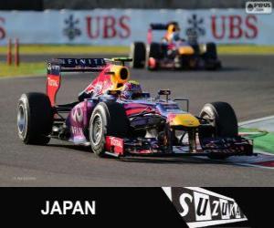 Puzle Mark Webber - Red Bull - GP do Japão 2013, 2º classificado