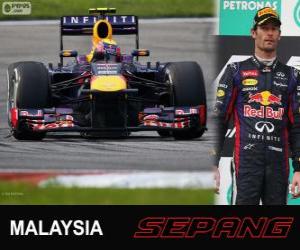 Puzle Mark Webber - Red Bull - Grande Prêmio da Malásia 2013, 2º classificado