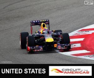 Puzle Mark Webber - Red Bull - Grande Prêmio dos Estados Unidos 2013, 3º classificado