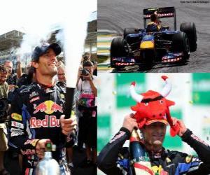 Puzle Mark Webber - Red Bull - Interlagos, Grand Prix Brasil 2010 (2 º Classificado)