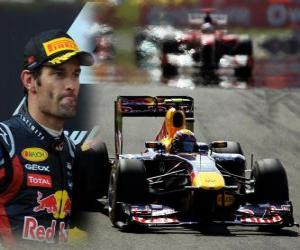 Puzle Mark Webber - Red Bull - Istambul, Turquia, Grand Prix (2011) (segundo lugar)